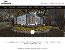 Tablet Screenshot of oaksoflewisville.com